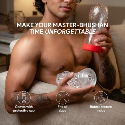 Thrill Cup + Lube Silicone Stroker